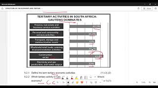 Geography Grade 12 Structure of the economy exam questions and memo [upl. by Kiraa365]