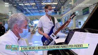 A Forlì medici e infermieri diventano pianisti per i pazienti  Oggi è un altro giorno 10012023 [upl. by Hpesojnhoj]