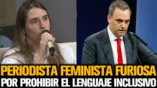 PERIODISTA FEMINISTA INCREPÓ A ADORNI POR PROHIBIR EL LENGUAJE INCLUSIVO [upl. by Jacquet]