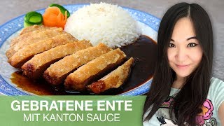 REZEPT knusprig gebratene Ente mit Kanton Sauce  Entenbrust Kanton Art  chinesisches Essen [upl. by Ram]