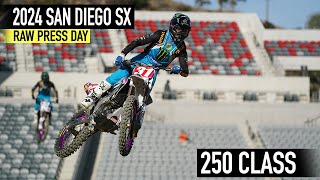 2024 San Diego SX ft Smith Nicoletti DiFrancesco amp More  Press Day Raw [upl. by Eimmaj]