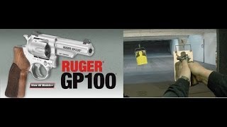 Ruger GP100 Match Champion Revolver 357 vs 38 Special at the Indoor Range [upl. by Oech]