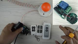 433MHz Wireless Relay Switch 12V Working [upl. by Ahrendt]