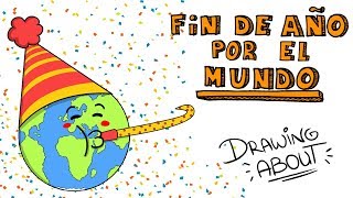 FIN DE AÑO POR EL MUNDO 🌏🌎🌍  Draw My Life Año Nuevo Navidad [upl. by Zeralda540]