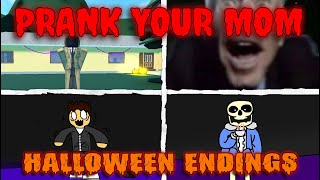 Prank Your Mom  All Halloween Endings ROBLOX [upl. by Eed385]