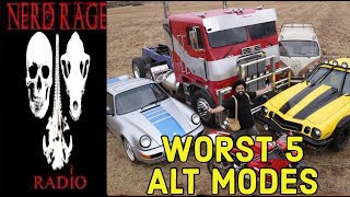 Worst 5 Transformers Alt Modes [upl. by Schick971]