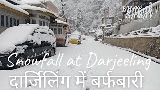 Snowfall in Darjeeling Seasons First Snowfall  Snowfall in Darjeeling 2021 [upl. by Cain]