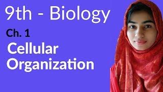 9th Class Biology Ch 1  Cellular Organization  Matric Part 1 Biology [upl. by Kendell]