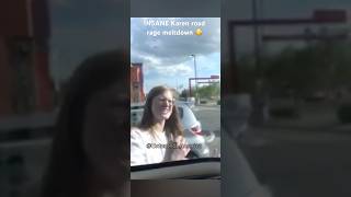 Crazy Karen road rage meltdown😂 karen roadrage insane funny crime police fyp tiktok memes [upl. by Bettzel125]