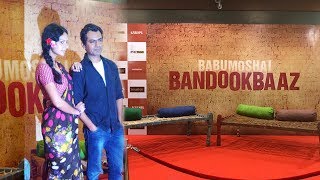 Nawazuddin Siddiqui amp Biditas Grand Entry At Babumoshai Bandookbaaz Trailer Launch [upl. by Karissa438]