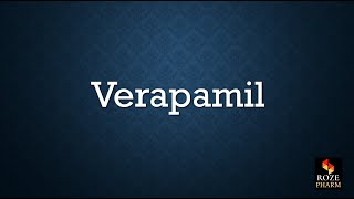 Verapamil Pronunciation How to say [upl. by Persis897]