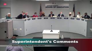 September 20 2021 Gaston County Board of Education Meeting [upl. by Emmey378]