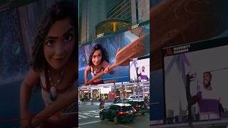 YouTubeMusic is going beyond for this stunning billboard in Times Square in support of Moana2 [upl. by Dhruv]