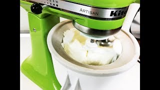 Vanille Joghurt Eis Rezept zum selber machen  Ice Cream Maker kitchenaid [upl. by Ziegler]