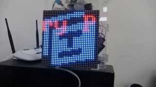 Raspberry pi 顯示中文字於LED Matrix 32x32 [upl. by Lupien968]