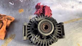 07 audi a4 alternator fail [upl. by Mattox324]