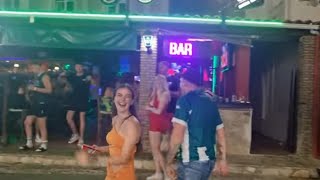 KAVOS Corfu  WARNING 1am Nightlife On The Strip [upl. by Lecia]