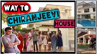 Way to chiranjeevi houseChiranjeevi house tourchiranjeevi new house videosmega star intiki daredi [upl. by Inoek]