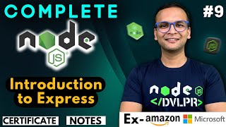 🚀🔥 Lecture 9 Introduction to expressjs  NodeJS Complete Course ❤️ in Hindi  Notes Certification [upl. by Starlin]