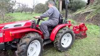 trattore carraro tigre 3200 con aratro bivomere Cavalliecavalli Guspini  Sardegna [upl. by Nosdivad]