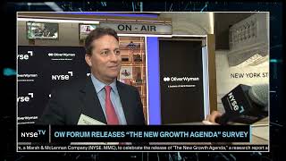 Nick Studer CEO Oliver Wyman Joins NYSE TV Live [upl. by Eileme294]