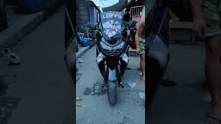 Nagulat pa nga glossy Metallic black Nmax V1 repaint job [upl. by Oninotna]