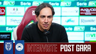 INTERVISTE POST GARA AC REGGIANA vs AS CITTADELLA [upl. by Airamana]