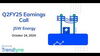 JSW Energy Earnings Call for Q2FY25 [upl. by Wing907]