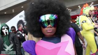 GARNET Amazing Steven Universe Cosplay at New York Comic Con [upl. by Nnylram]