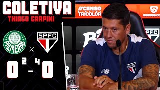 COLETIVA THIAGO CARPINI  Palmeiras x São Paulo  PÓS JOGO TRICOLOR [upl. by Jaban740]