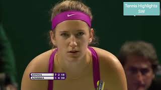 2011 WTA Finals Final  Petra Kvitova vs Victoria Azarenka [upl. by Floria566]