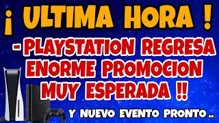 PLAYSTATION REGRESA ENORME PROMOCION MUY ESPERADA  JUEGAZOS CASI GRATIS PS5 PS4 Y MAS NOTICIAS [upl. by Ahsyia]