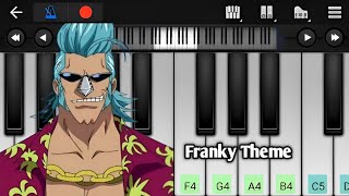 Franky Theme  One Piece  Easy Piano Tutorial [upl. by Esilec]