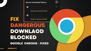 Fix  Dangerous Download Blocked in Google Chrome  Unblock Downloads [upl. by Nabala]