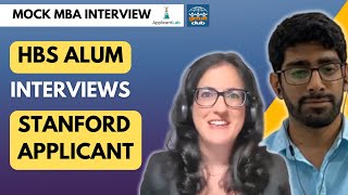 How to Nail Stanford MBA Interview  Mock Interview of a StanfordGSB Applicant [upl. by Jahdai]