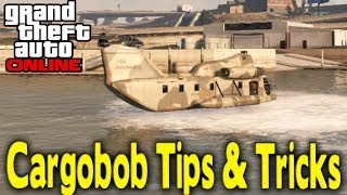 GTA Online  Cargobob Boat amp How To Get In Back of Cargobob Tips amp Tricks GTA V Multiplayer [upl. by Nivahb706]