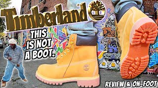 Timberland 6quot PREMIUM Wheat Nubuck This is NOT A Boot  Review amp Best On Foot [upl. by Rochelle]