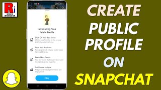 How to Create Public Profile on Snapchat [upl. by Innoj231]