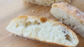 No knead Ciabatta Bread Recipemade easy at homeEasy Artisan Ciabatta breadThe bake boutique [upl. by Aneroc]