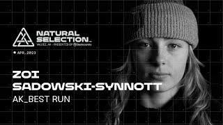 Zoi SadowskiSynnott Top Run  Natural Selection Tour 2023 Alaska [upl. by Vories]