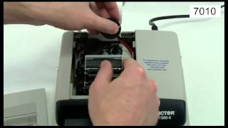 Victor Technology  How To Change A Printing Calculator Ink Ribbon [upl. by Atterahs]