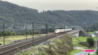 4K 2024 10 30 AVE MADRID A CORUÑA POR VIADUCTO DE BOEDO [upl. by Brewer]