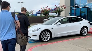 Picking Up My NEW TESLA Model 3 Long Range Delivery [upl. by Ozan]