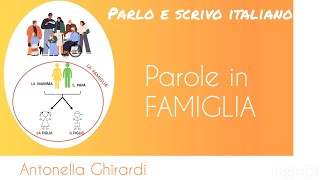 TI RACCONTO LA FAMIGLIA mamma papà fratelli figli nonni nipoti zio zia cugini [upl. by Yrrab304]