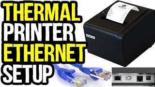 How to Setup Thermal POS Printer Using Ethernet Cable with an IP Address [upl. by Capps]