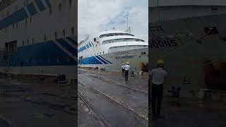 MV Lagoons ☠️☠️ cruise cargo vessel navy india viralshort youtube dailyvlog [upl. by Yajeet685]