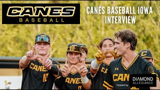 Interview with Canes Baseball IOWA [upl. by Ymirej164]