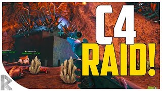 HES RAINING GRENADES  C4 RAID  Ark Aberration Expansion Pack PVP 5 [upl. by Reinaldo26]