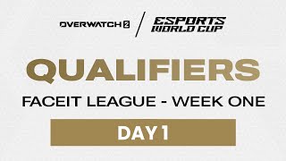 Overwatch 2  Qualifiers  FACEIT League  Day 1  Esports World Cup 2024 [upl. by Lecram172]