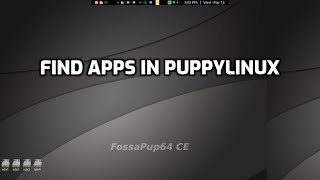 How to find Applications in PuppyLinux [upl. by Ajiram]